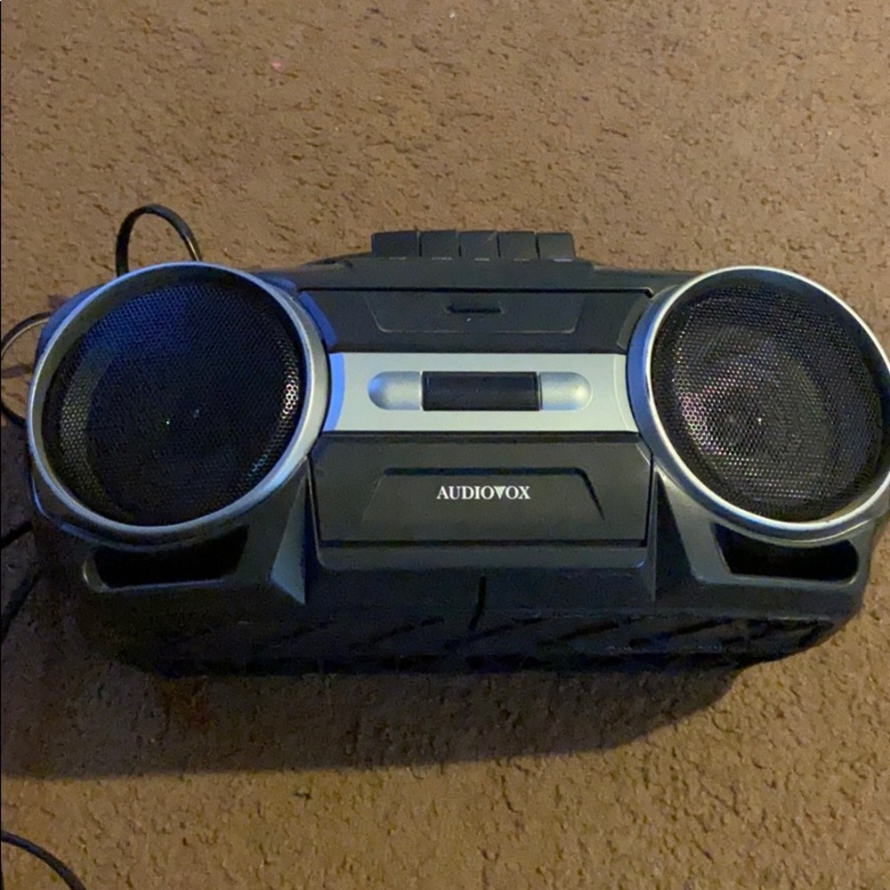 Audiovox portable stereo. CD/cassette capable.